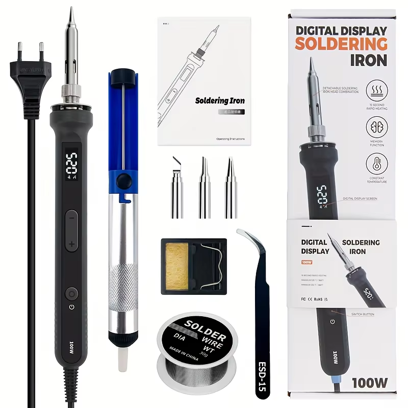 Electronics Repair Services - 100W digitale soldeerboutset, elektrisch lasgereedschap met